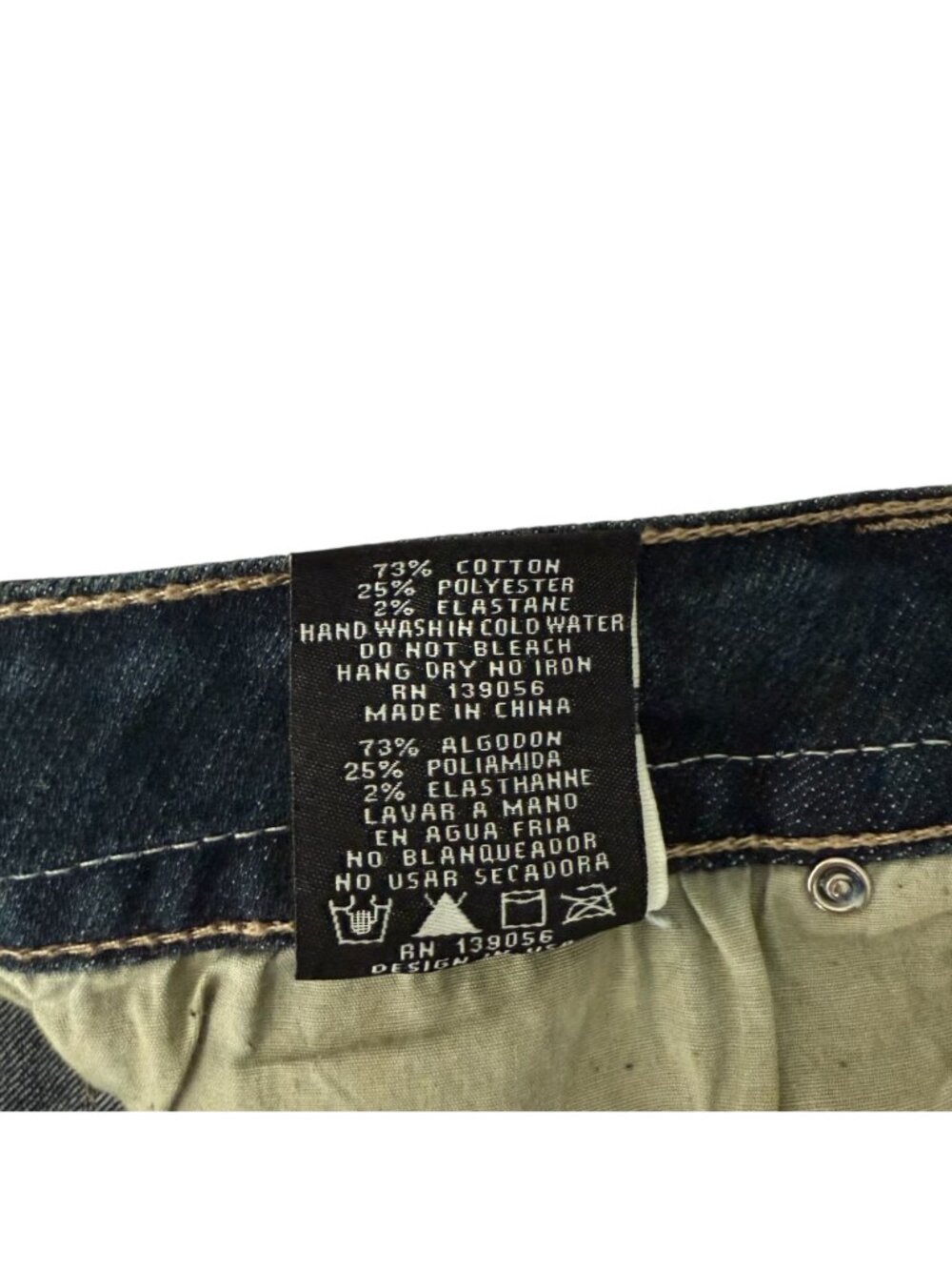 Grace In LA Jeans Womens 14 36 x 33 Blue Gold Embellished Stone Wash NWT Embroid - Picture 11 of 16